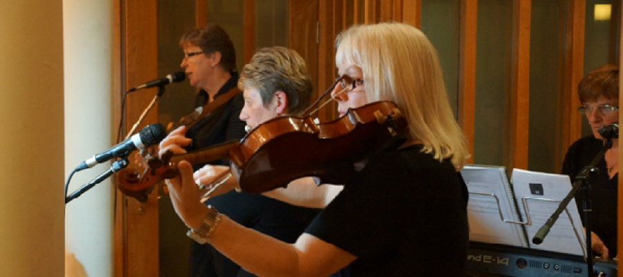 The Congregation's Musicians: Srs Marie, Frances, Ailish, Patricia